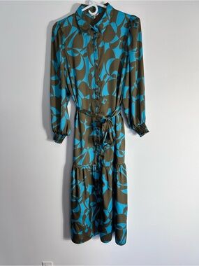EsQualo Liva Long Expressive Roots Dress - US 10